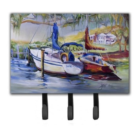 Carolines Treasures Carolines Treasures JMK1053TH68 Lucky Dream Sailboat Leash & Key Holder JMK1053TH68